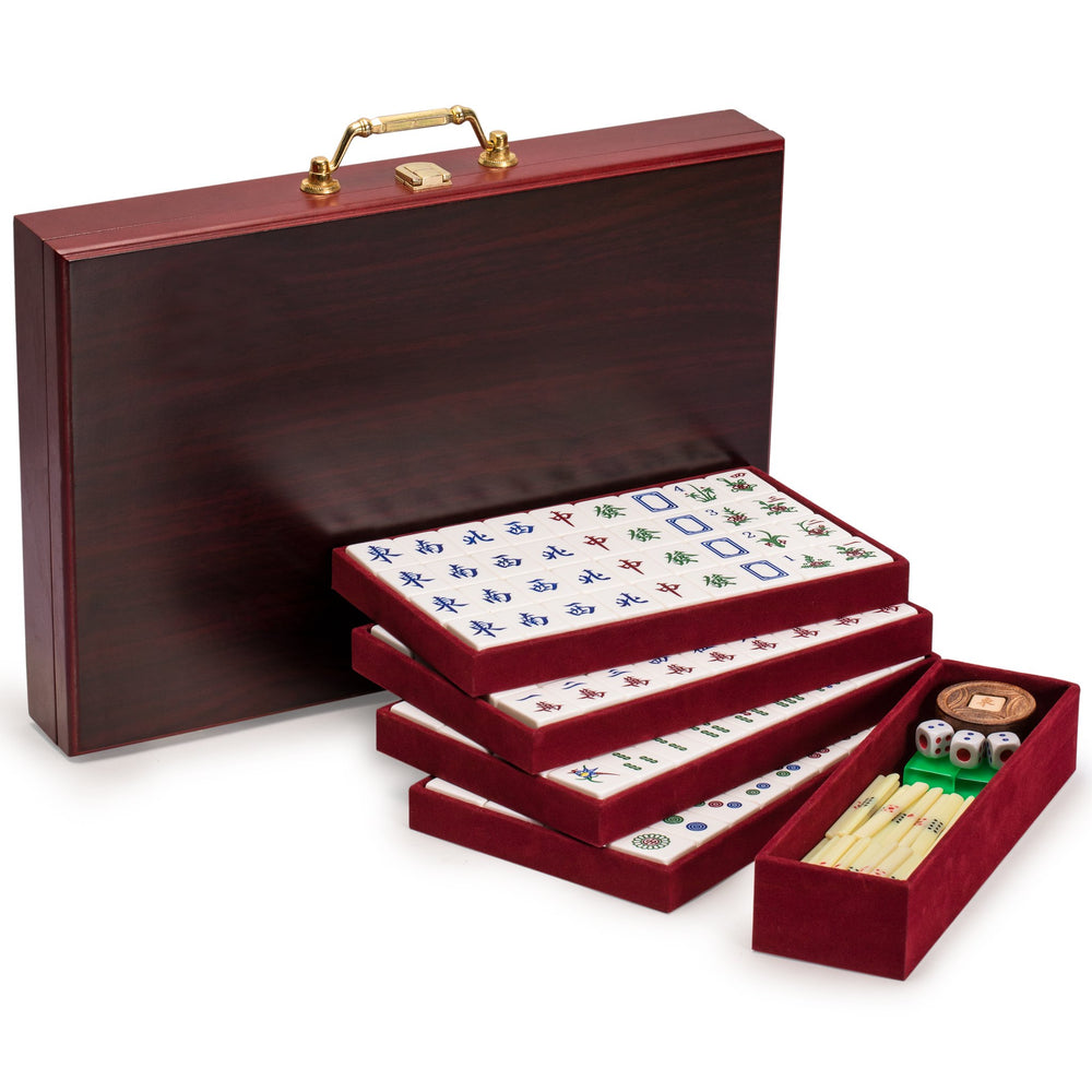 Yellow Mountain Imports tiles include dragons and winds for varied round setups