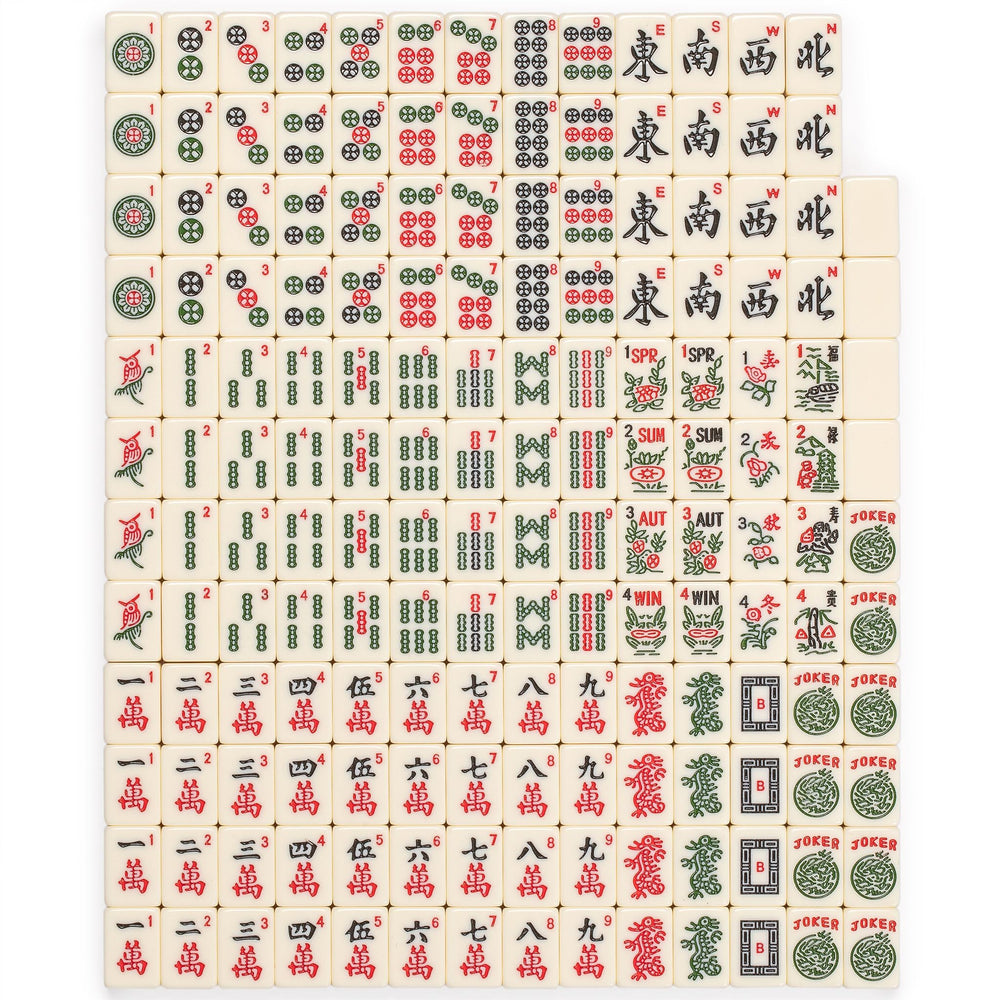 Inside view of the travel mahjong case by Yellow Mountain Imports