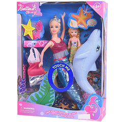 Yellow River mermaid princess doll 12-inch ready for imaginative play and bedtime stories.