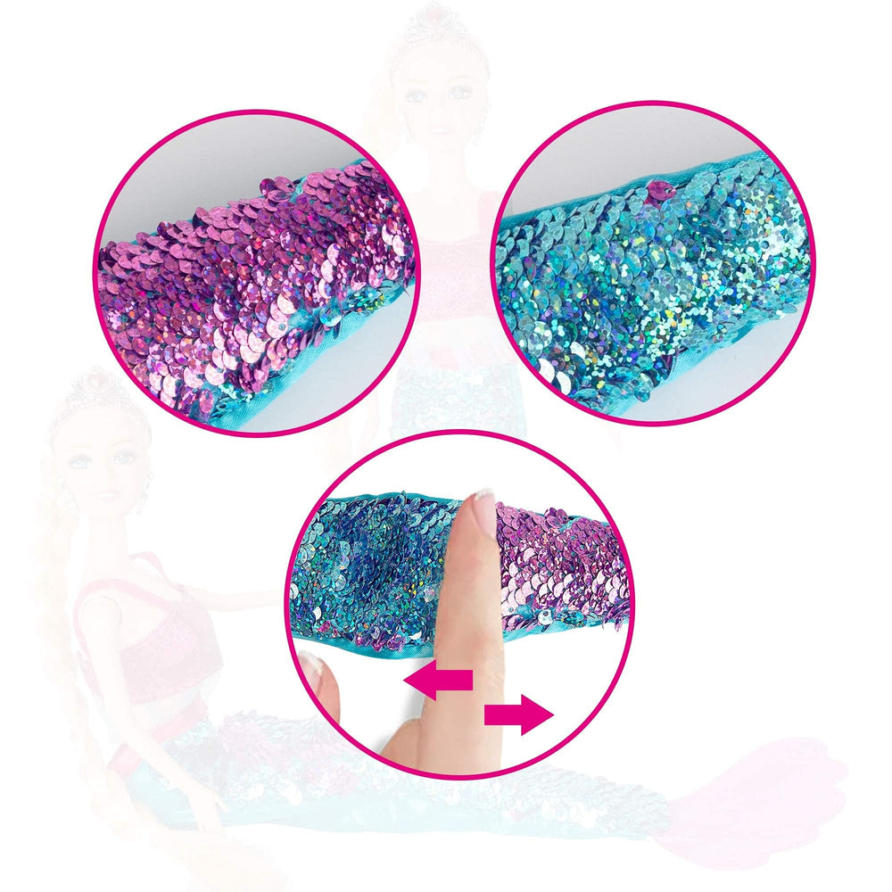 Yellow River fish brush helps kids style hair during pretend play.