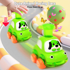 YELUFT push-and-go vehicles set promotes hands-on play during toddler exploration.