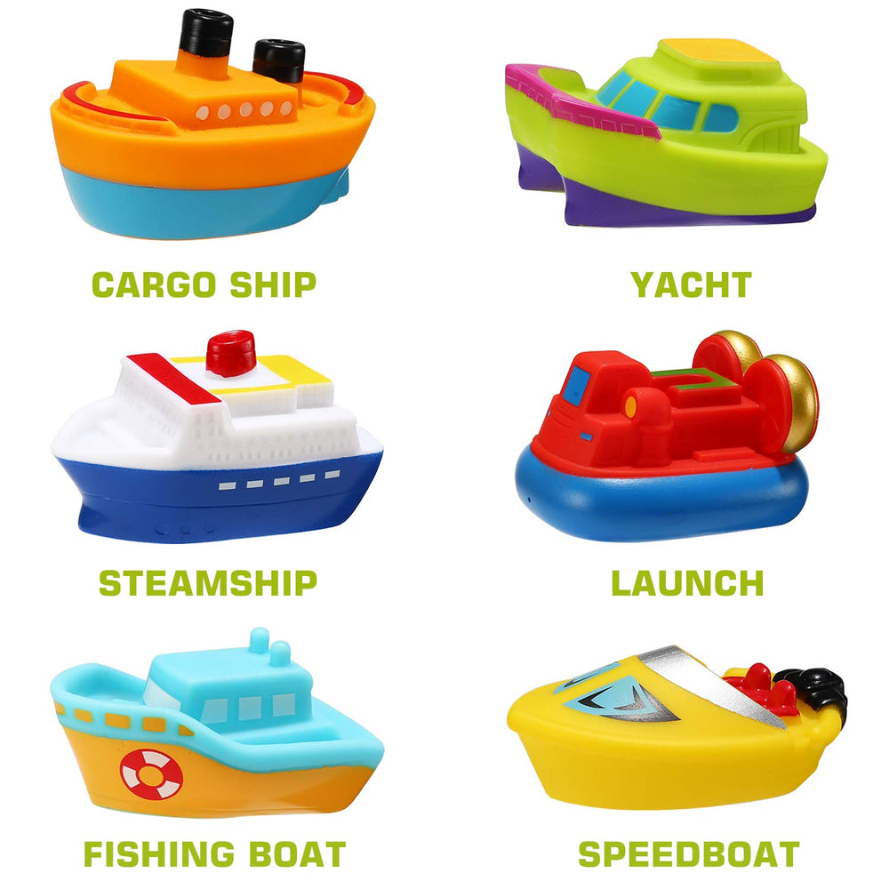 Yeonha Toys color-changing bath boats add visual excitement during tub time