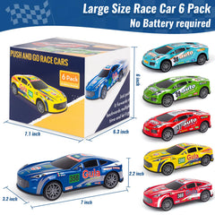 YEQOIZ 7-inch blue race car develops coordination during mini races.