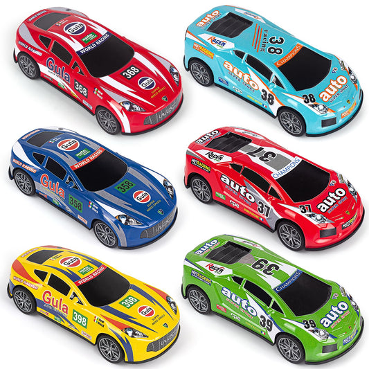 YEQOIZ 7-inch red race car for toddlers boosts color recognition and active play.