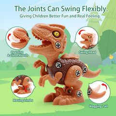 Yerloa Brachiosaurus take-apart toy with long neck for dramatic display