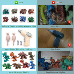 Yerloa Stegosaurus take-apart toy featuring plates and tail spikes for hands-on play