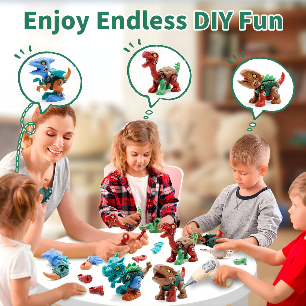 Yerloa Triceratops take-apart toy showing textured skin for imaginative dinosaur play