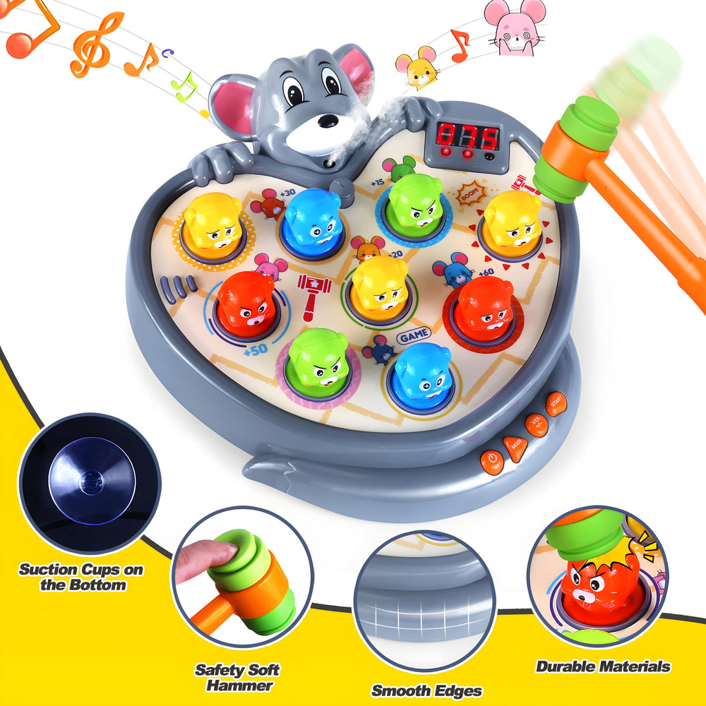 Yerloa Mole game in two-player mode supports shared play between parent and child.