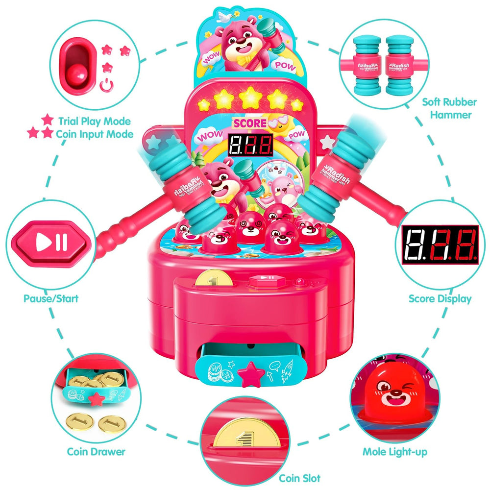 Yerloa Whack Game safe materials with BPA-free design for worry-free play