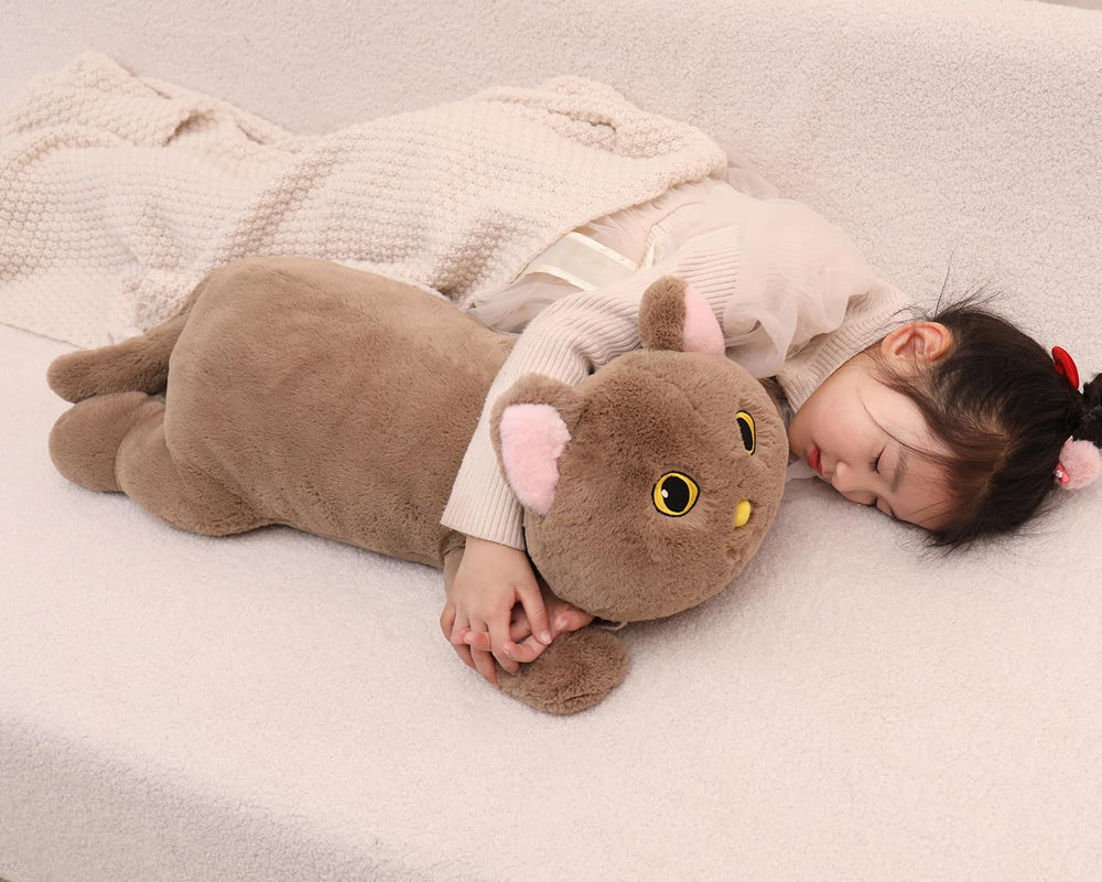 YESGIRL cat plush arrives vacuum-sealed and ready to recover after unboxing