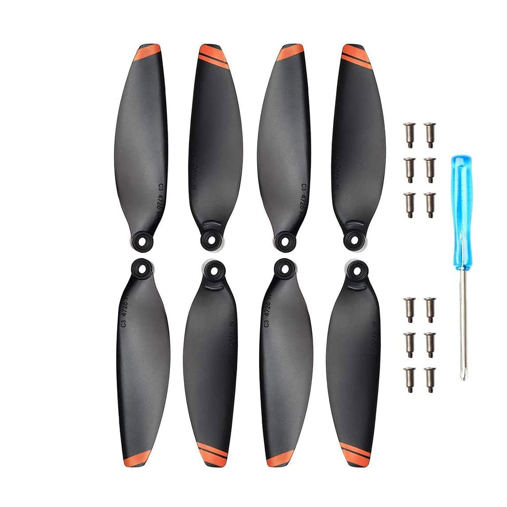 YETEETH 24-propeller set includes screws and driver for easy swaps.