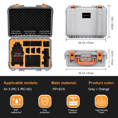 YETEETH DJI Air 3S case interior with organized compartments for gear