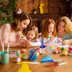 YGAOHF 24 Pcs Kids Paint Brushes with flat tips for bold strokes