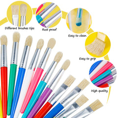 YGAOHF easy-grip kid brushes help small hands control lines