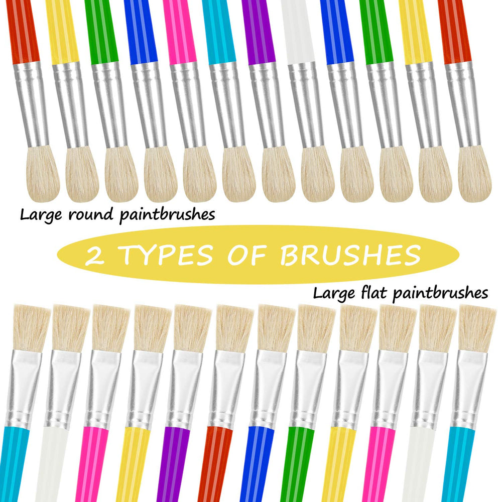 YGAOHF washable brushes ensure mess-free cleanup after crafts