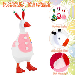 YGEINIT Easter bunny eggs outfit on a desk goose for spring centerpiece.