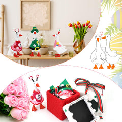 YGEINIT storage-friendly dress-up set keeps seasonal goose outfits ready.