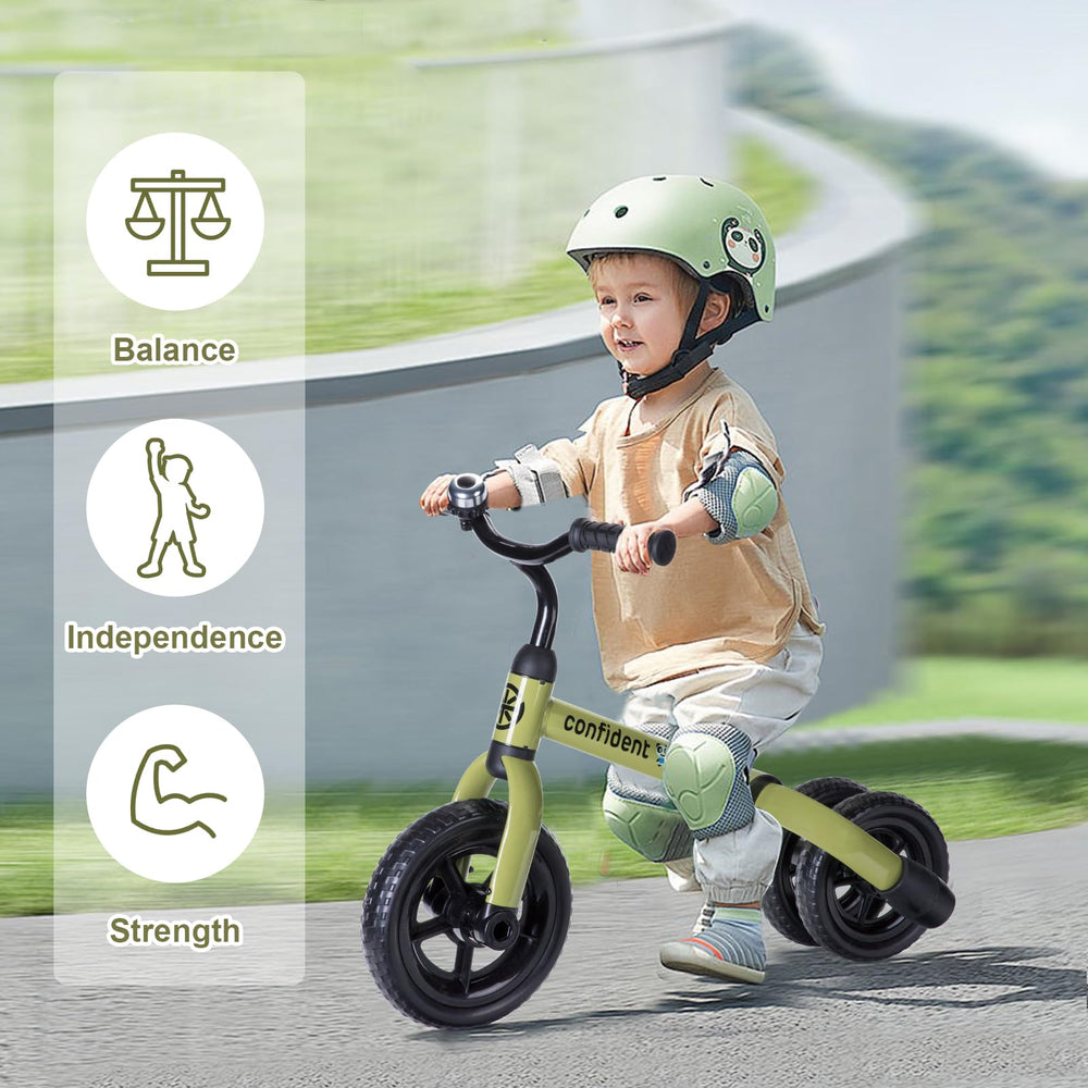 YGJT 3-in-1 tricycle army green adjustable seat for growing children