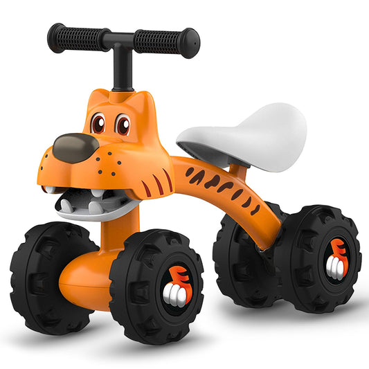 YGJT baby balance bike front view shows safe non-pedal design for early riders indoors.