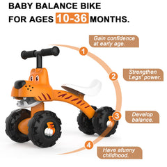 YGJT balance bike side view demonstrates compact toddler-friendly size for home or park.