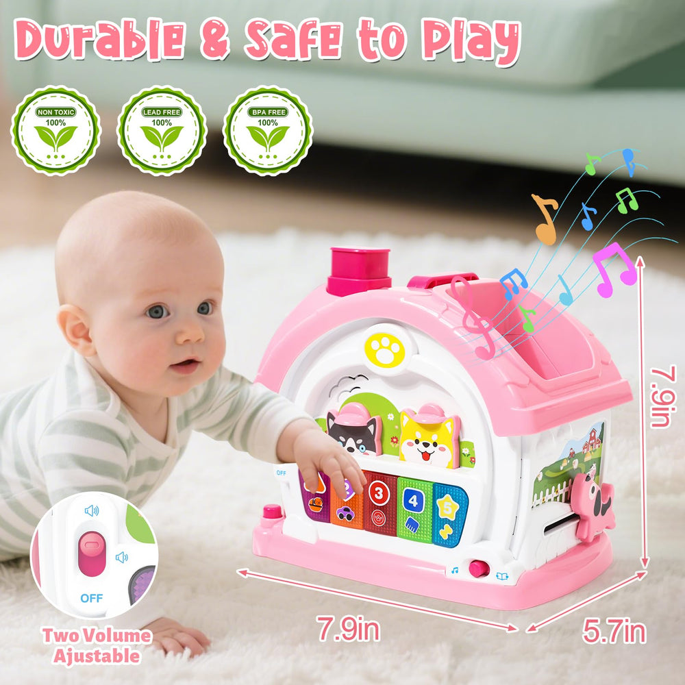 YGJT puppy car pops out for imaginative play and motor skill development.