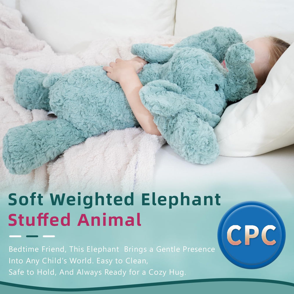 YGZE sage green elephant plush soothing look for bedrooms and nurseries