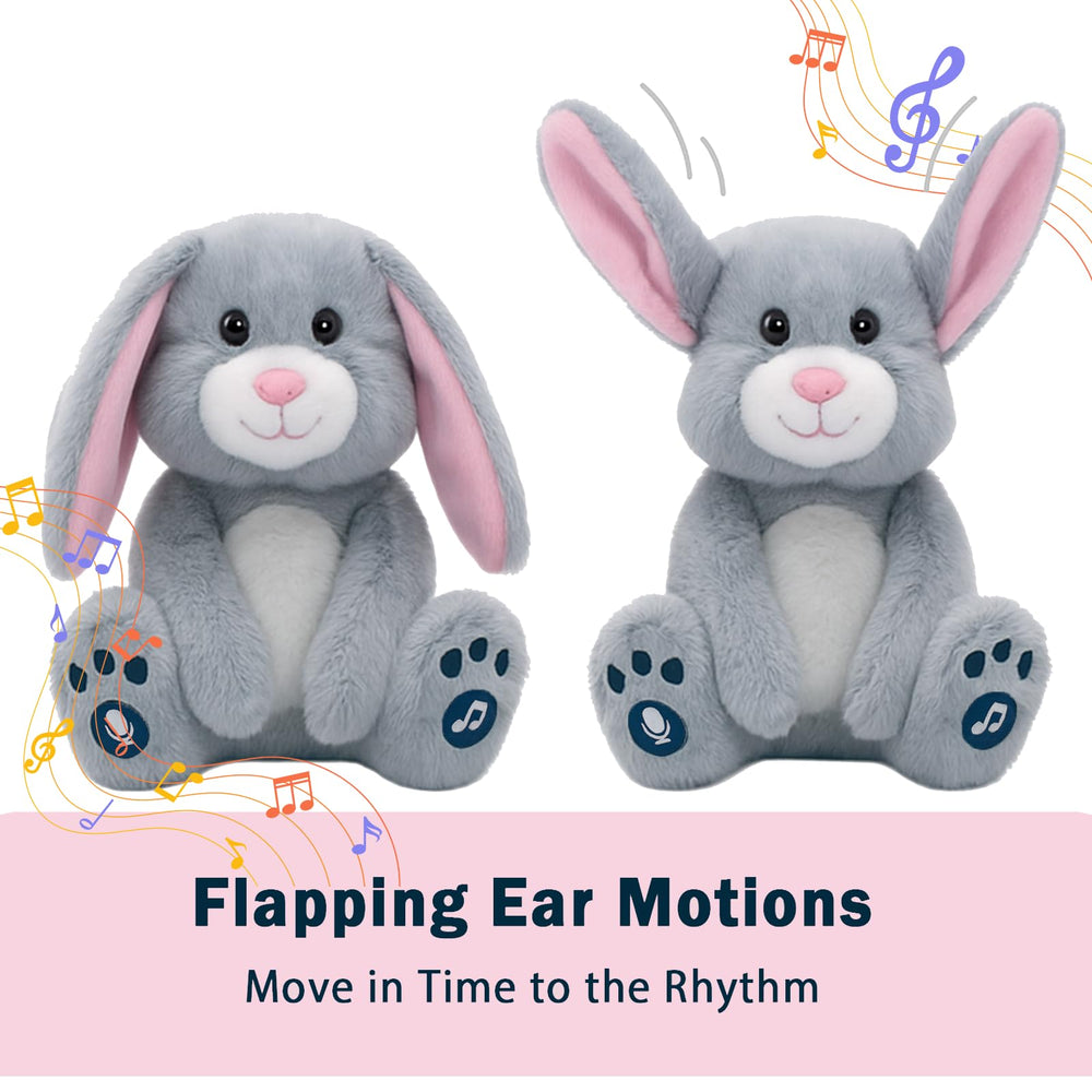 YH YUHUNG bunny plush plays 10 songs with paw tap.