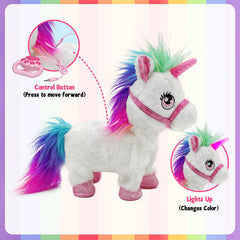 YH YUHUNG unicorn toy carrot feeding supports pretend mealtime fun.