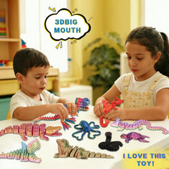 YHBWSM turtle toy with full-body joints for interactive desk decor and focus play