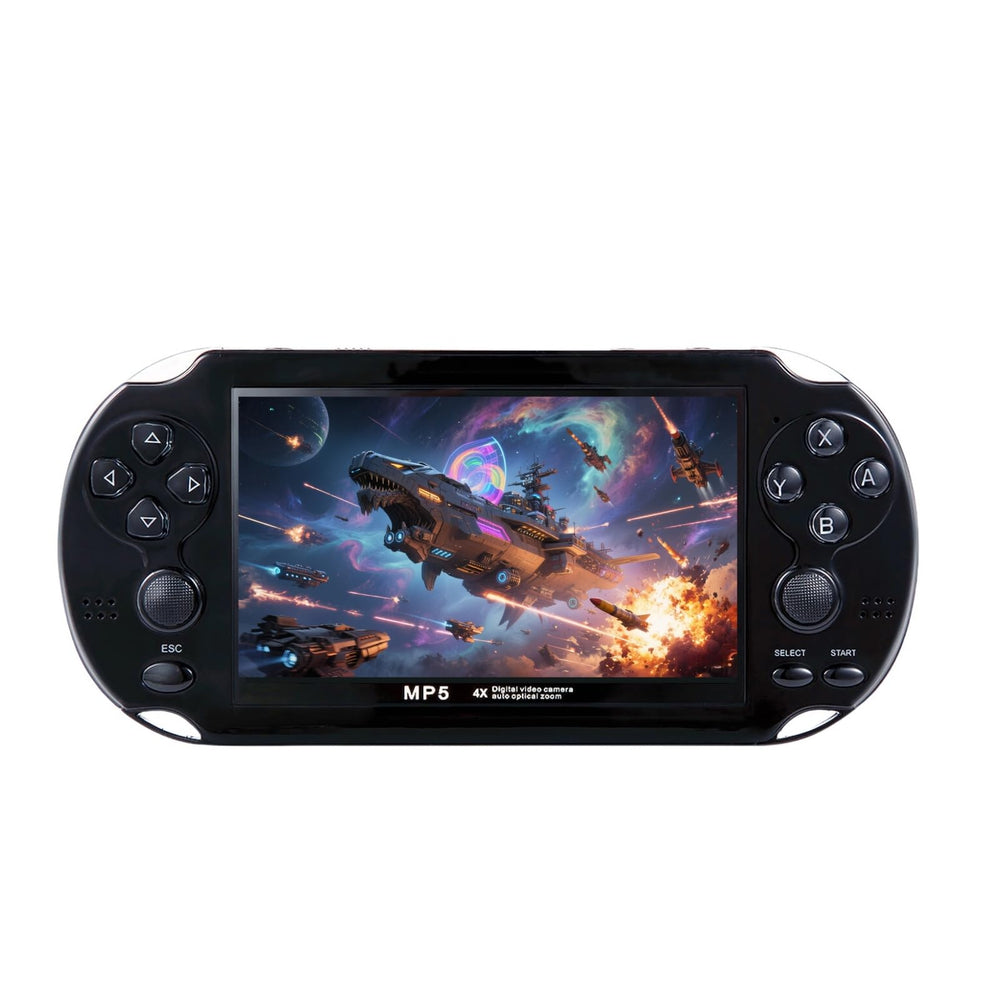YHFITN retro game console front view with 4.3-inch screen for on-the-go play