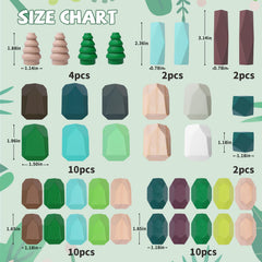 YHHYTOY gift ready packaging for forest stacking rocks set