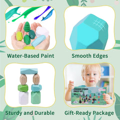 YHHYTOY toddler sensory rocks promoting tactile exploration and focus
