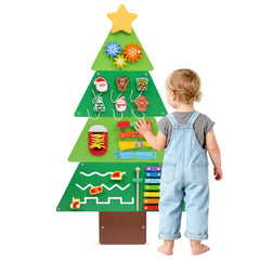 YHHYTOY wooden tree montessori wall busy board boosts sensory play and early exploration.