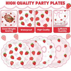 Yiaoyinnz pink bow napkins 6.5 inch, soft and absorbent for quick cleanup.