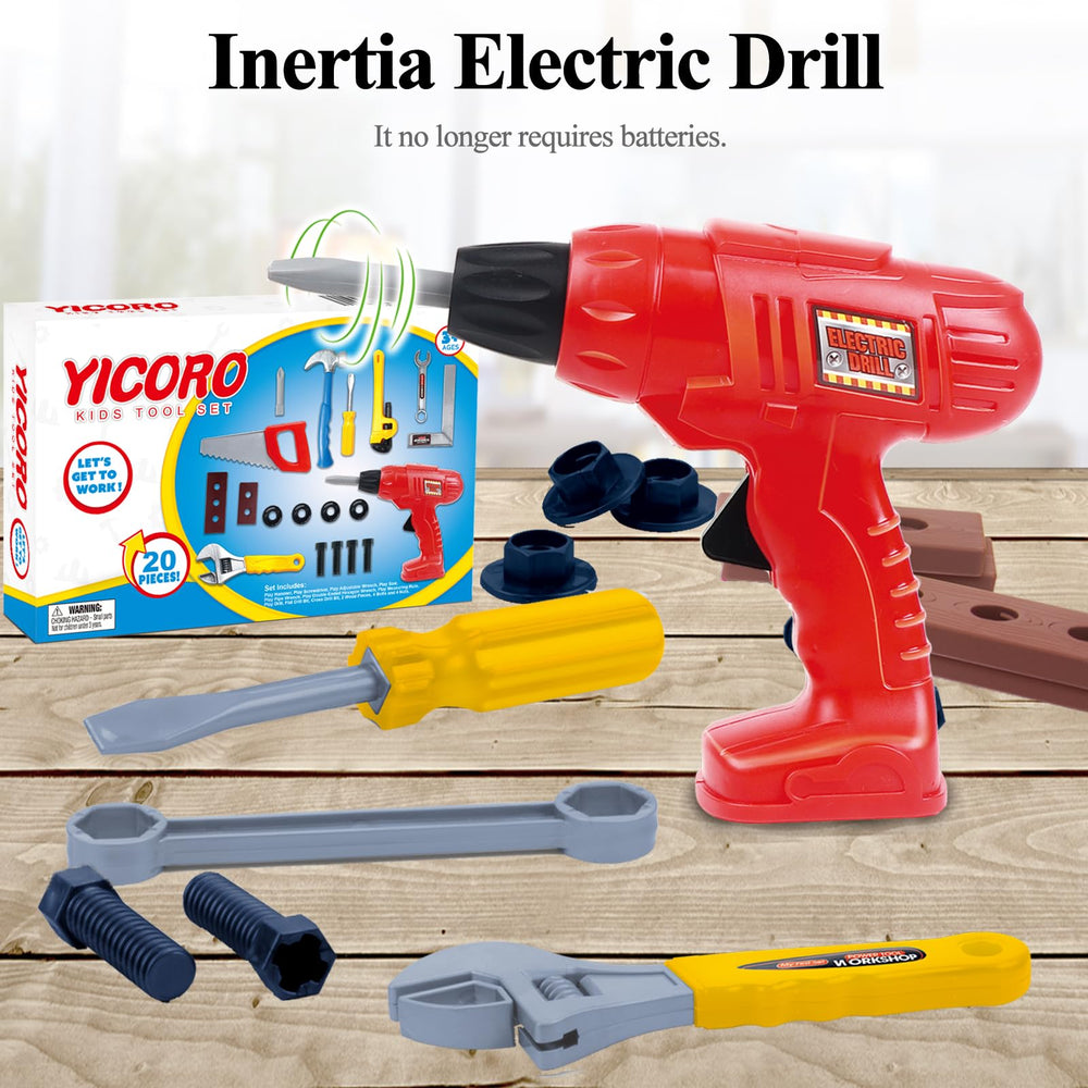 YICORO screwdriver shown for easy grip and cooperative play activities