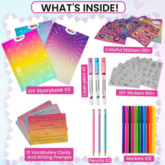 YiYeah DIY Storybook Art Kit stickers highlight playful shapes for scene decoration