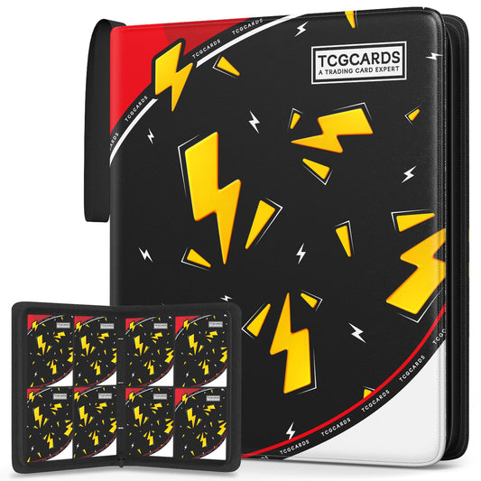 Yifan trading card binder with four pockets protects your collection on the go