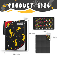 Yifan binder open with 50 removable sleeves for flexible organization