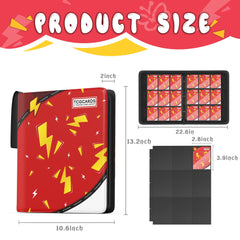 Inside view of Yifan binder with 50 removable sleeves for flexible organization.