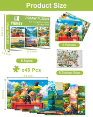 Yigney flower-pattern puzzle for seniors with bright colors to boost engagement.