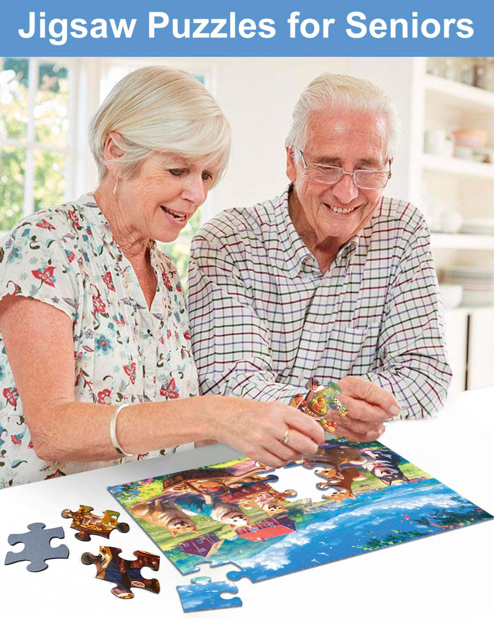 Yigney storage box to keep puzzles organized and ready for use.