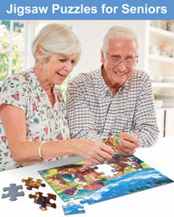 Yigney storage box to keep puzzles organized and ready for use.