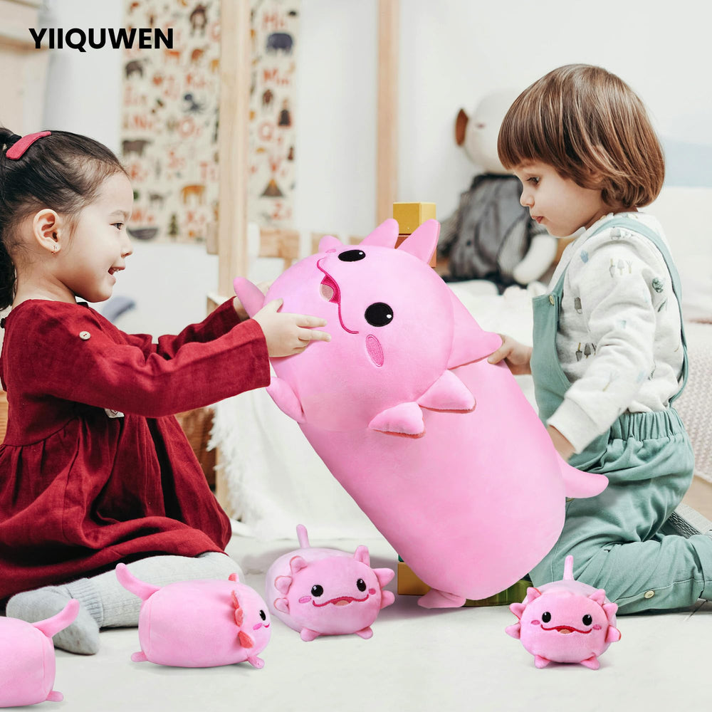 YIIQUWEN axolotl decor pillow on sofa—adds playful charm to any room.