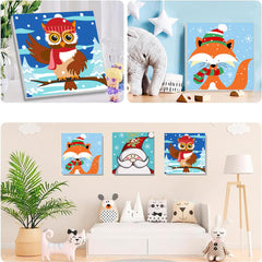 Yijingtop kit includes brushes and paints for mess-free painting sessions