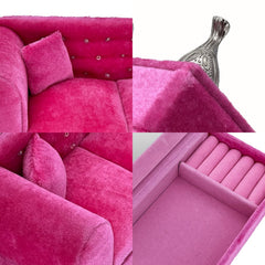 Yikko sofa with printed metal legs brings stylish dollhouse accents.