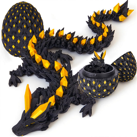 YILCER dragon egg glow in the dark with dual-color illumination for night decor