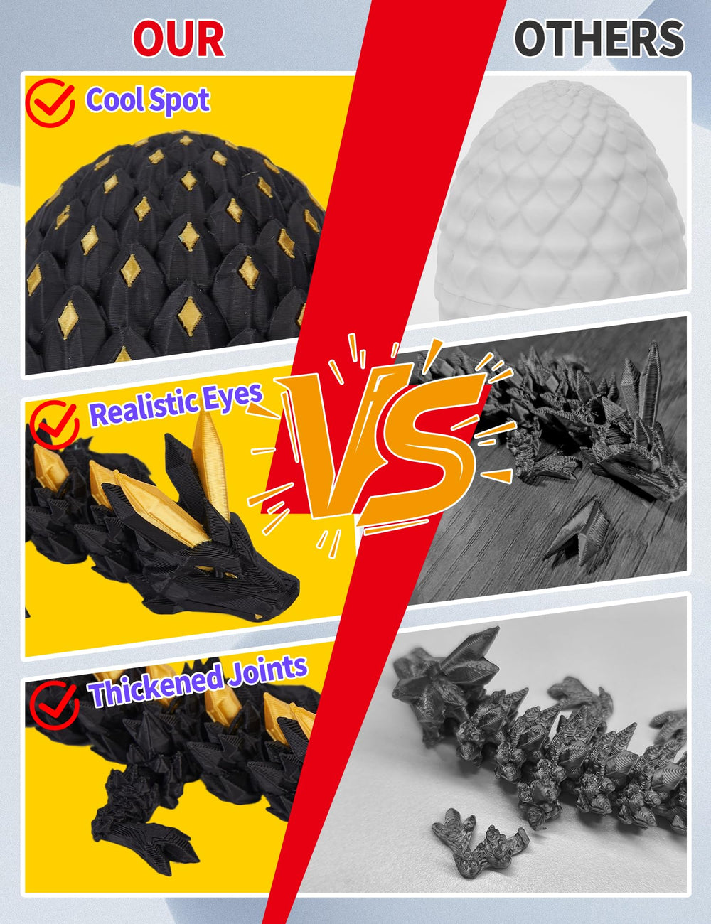 YILCER gift-ready dragon egg packaging perfect for gifting