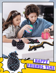 YILCER dragon egg glow at night provides soft bedroom ambiance.