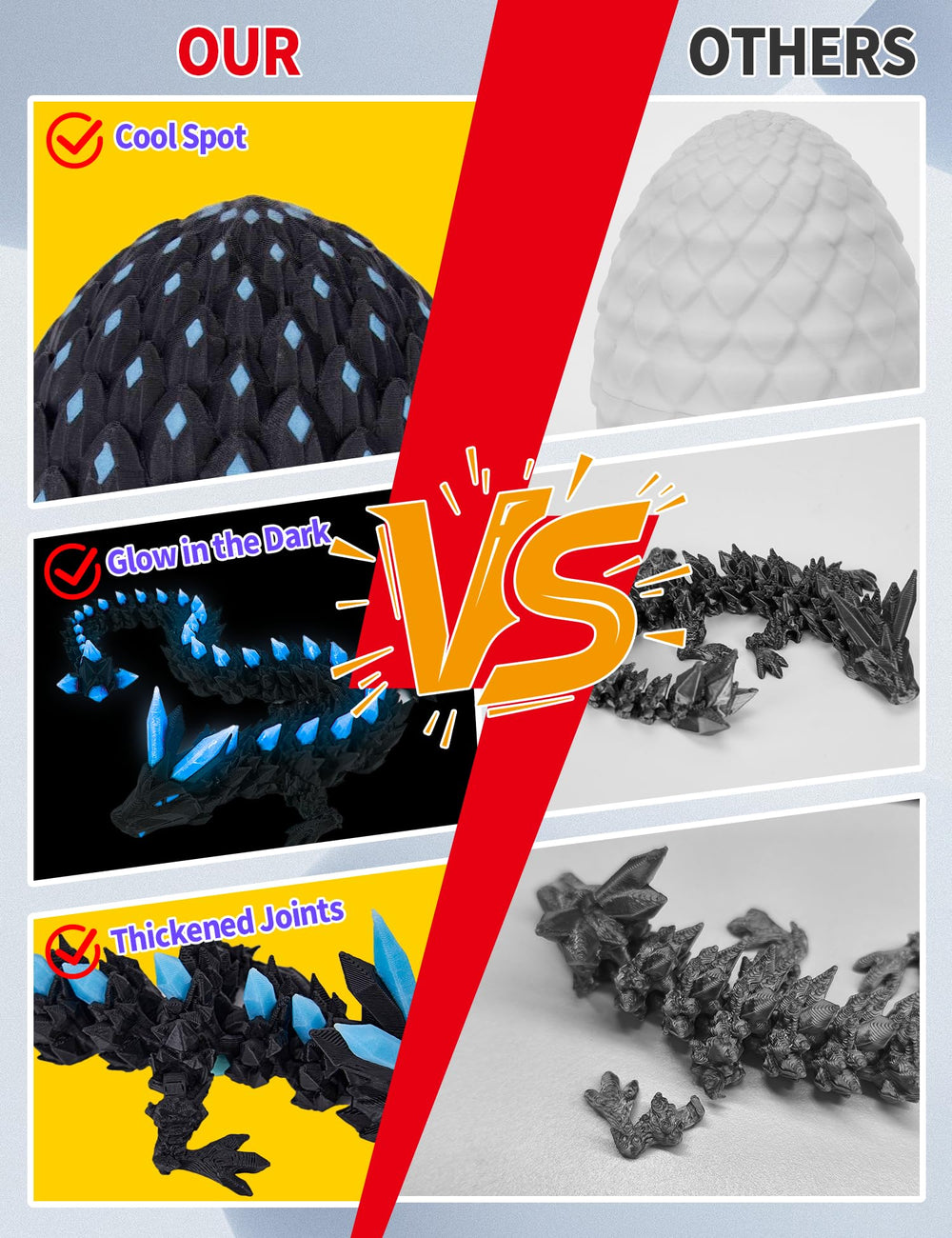 YILCER dragon egg surprise in a stocking adds magical cheer.