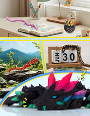 YILCER rainbow glow dragon enhances teen room decor.